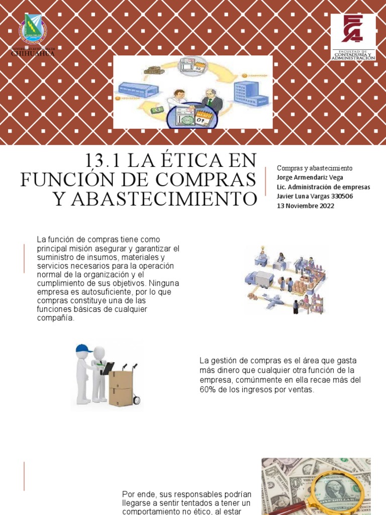 13.1 Ética en Función de Compras y Abastecimiento | PDF | Business ...
