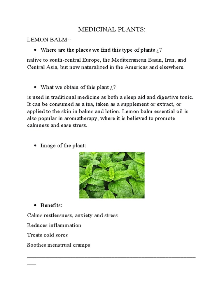 Medicinal Plants PDF