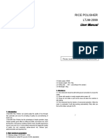 LTJM 2099 Rice Polisher English Manual
