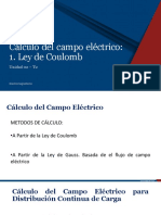 Unidad 2 - T2 - El Campo Eléctrico - Ley de Coulomb