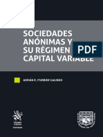 Sociedades Anónimas y Su Régimen de Capital Variable