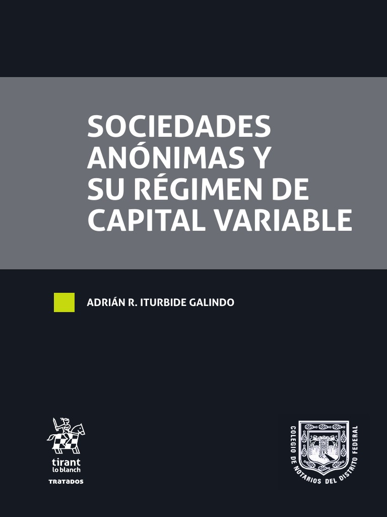 Sociedades Anónimas y Su Régimen de Capital Variable | PDF | Sociedad ...
