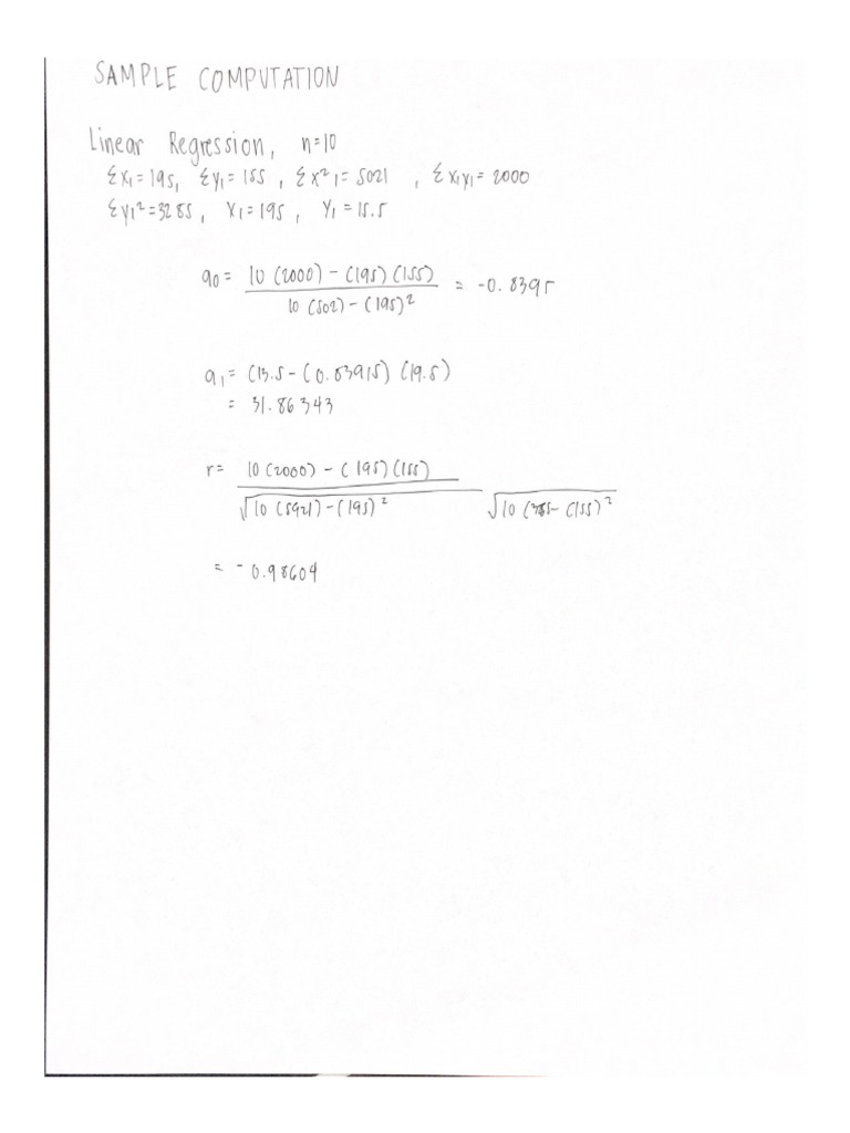 Sample Computation | PDF