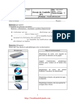 Devoir de Contrôle #1 - Informatique - 7ème (2007-2008)