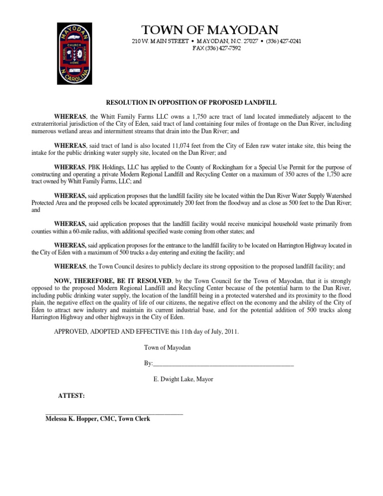 Mayodan Resolution PDF