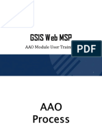 GSIS Web MSP AAO Module User Training