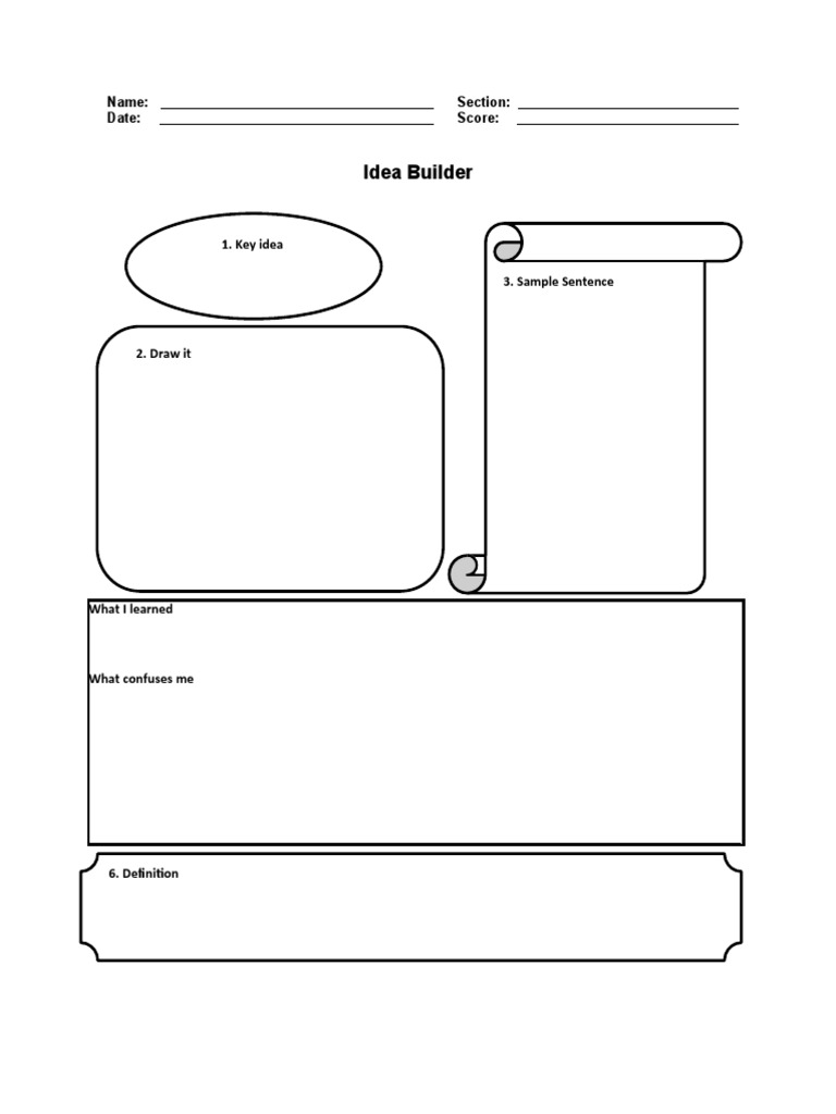 Idea Builder Answer Key | PDF