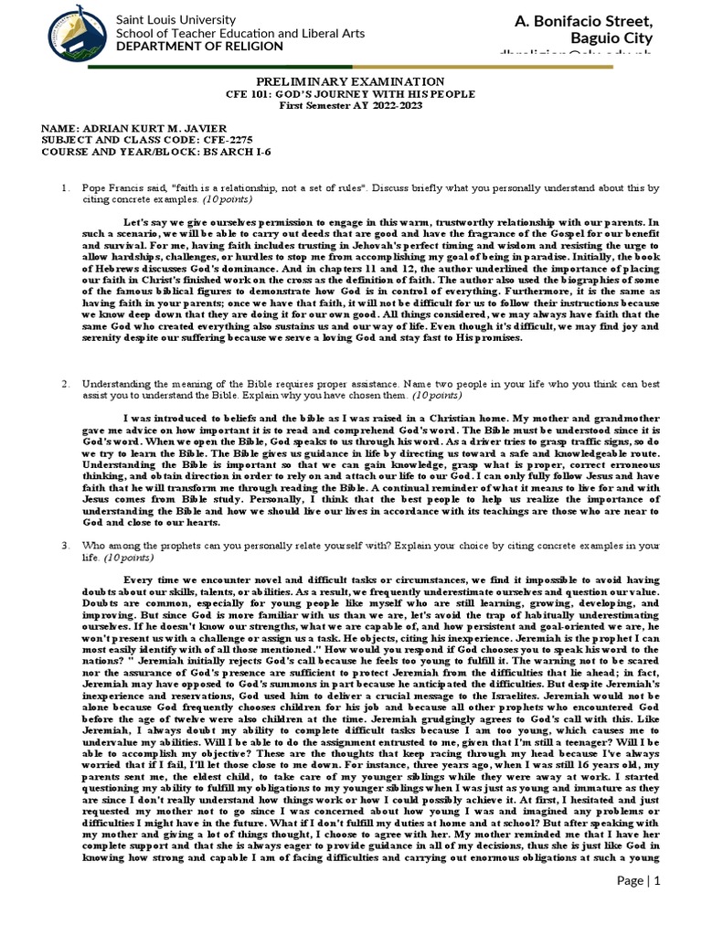 Cfe 101 prelim exam obl 1stsem1 adrian kurt m javier bs arch