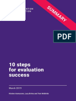 10 Steps For Evaluation Success Summary