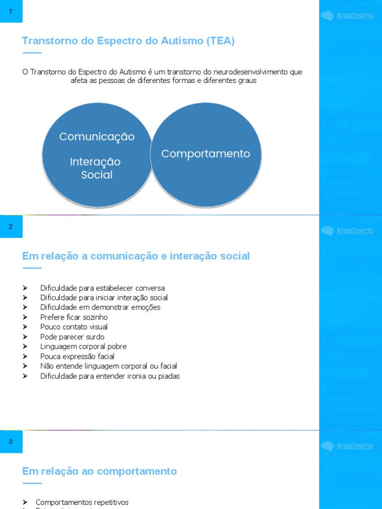 Entendendo o Transtorno do Espectro Autista | PDF | Autismo | Aprendizado