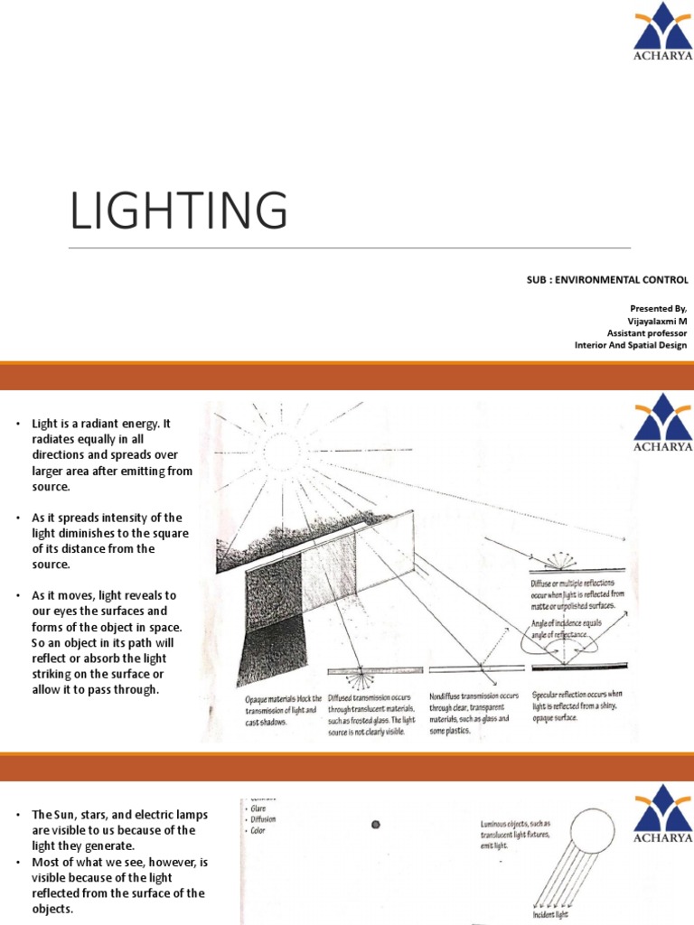 Lighting PPT 01 | PDF | Contrast (Vision) | Lighting