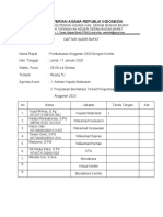 Daftar Hadir Dan Notulen Rapat TGL 17 Jan 20