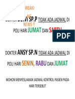 Jadwal Dokter Poli Rumah Sakit