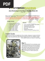 Download Auto Tensioning AC  PS Delete Kit Install Guide by Hybrid Racing SN62330254 doc pdf