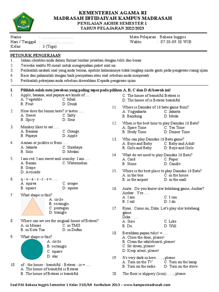 Bahasa Inggris Kelas 3 Pdf Foods Food And Drink