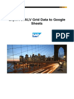 Export of ALV Grid Data To Google Sheets