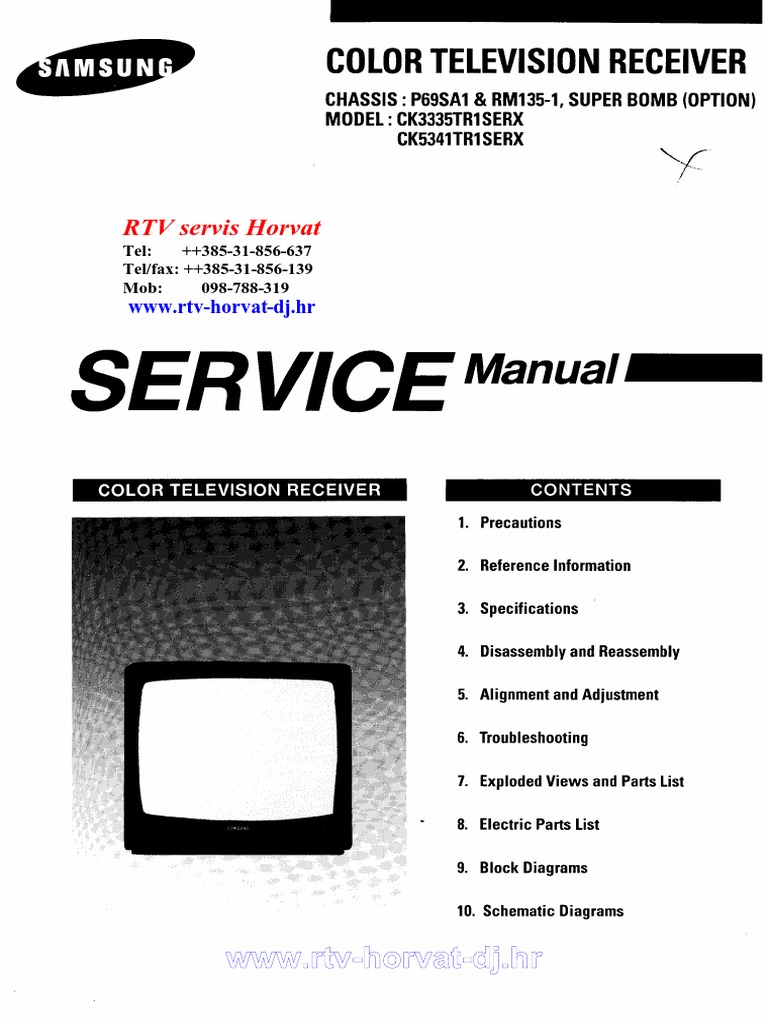 Samsung Chasis P69sa1 | PDF