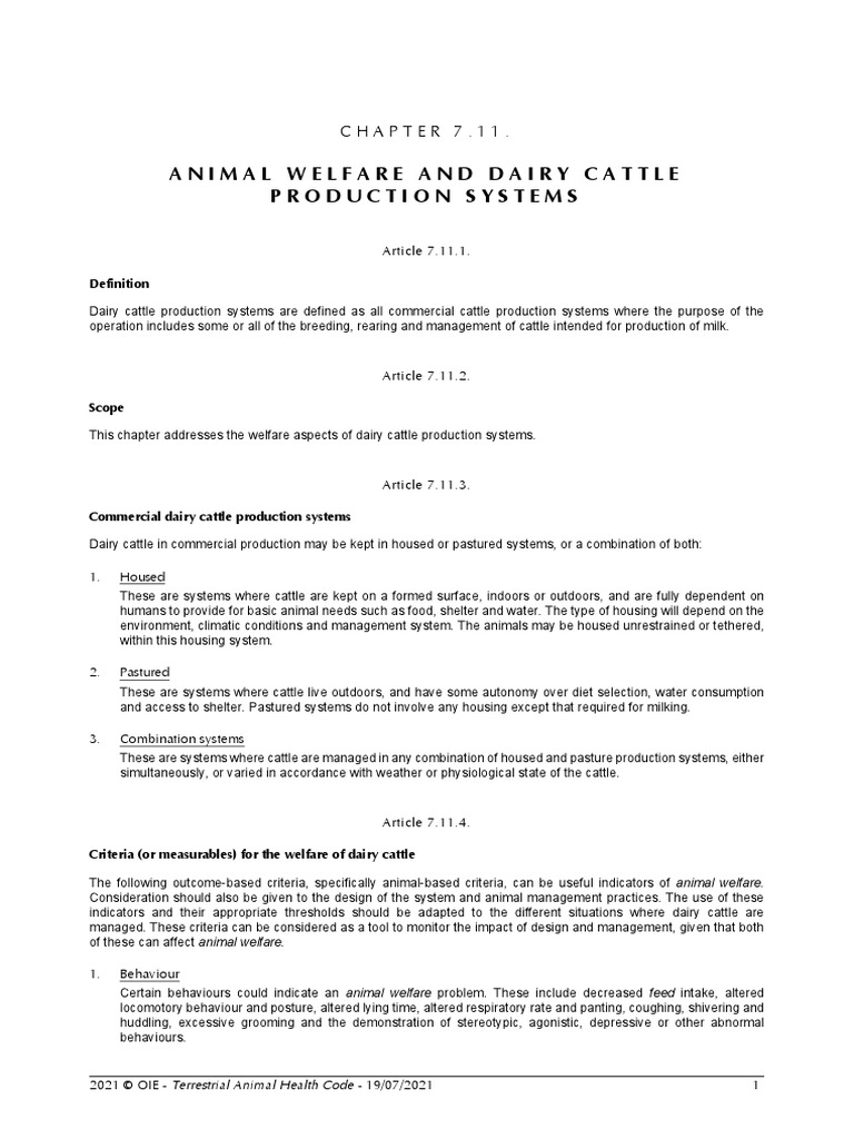 Chapitre Aw Dairy Cattle | PDF | Dairy Cattle | Cattle
