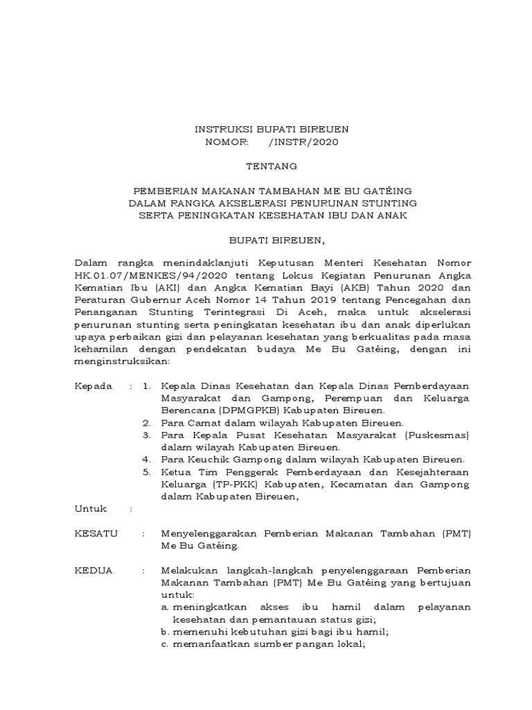 Pemberian Makanan Tambahan Me Bu Gatéing | PDF | Teknologi & Rekayasa