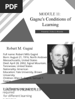 MODULE 11 Gagne's Conditions of Learning