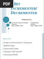 4 Bit Incrementer Decrementer