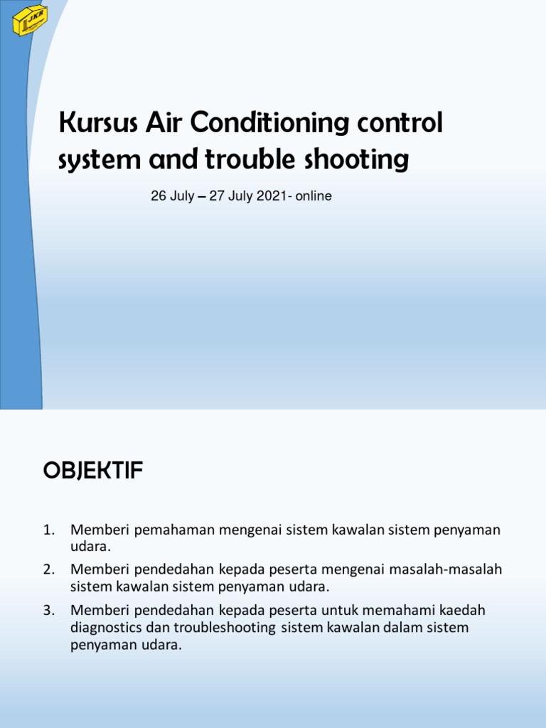 Introduction to Air Conditioning Control Systems and Troubleshooting PDF Automation