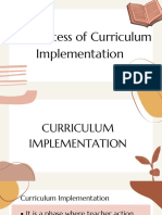 The Process of Curriculum Implementation