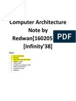 Computer Architecture Note by Redwan (UptoMemorySystem)