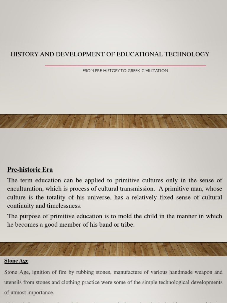 History and Development of Educational Technology PDF Socrates