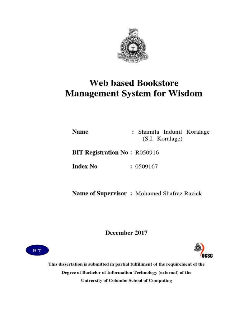 Web-Based Bookstore Management System | PDF | Software Development ...