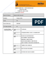 Planejamento bimestral Projeto de Vida