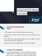 Enhanced ER Model Concepts
