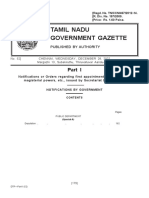 Tamil Nadu Government Gazette Notifications