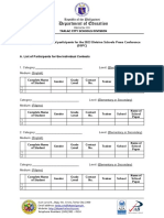 Template For DSPC Individual Entries