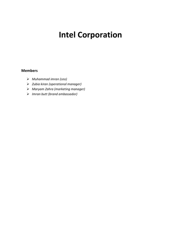 Intel Corporation | PDF