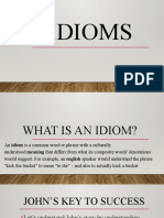 English 6 - Idioms