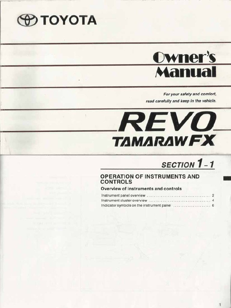Toyota Revo Owner