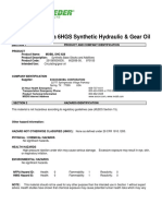 Pulsalube Ultra 6Hgs Synthetic Hydraulic & Gear Oil: Safety Data Sheet