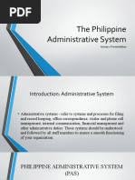 The Philippine Administrative System Group 1