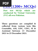 FIA 1200 - MCQs From 13 To 25 December-1