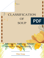 Classification of Soup