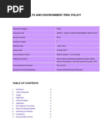SHE Policy for Workplace Safety | PDF | Safety | Occupational Safety ...