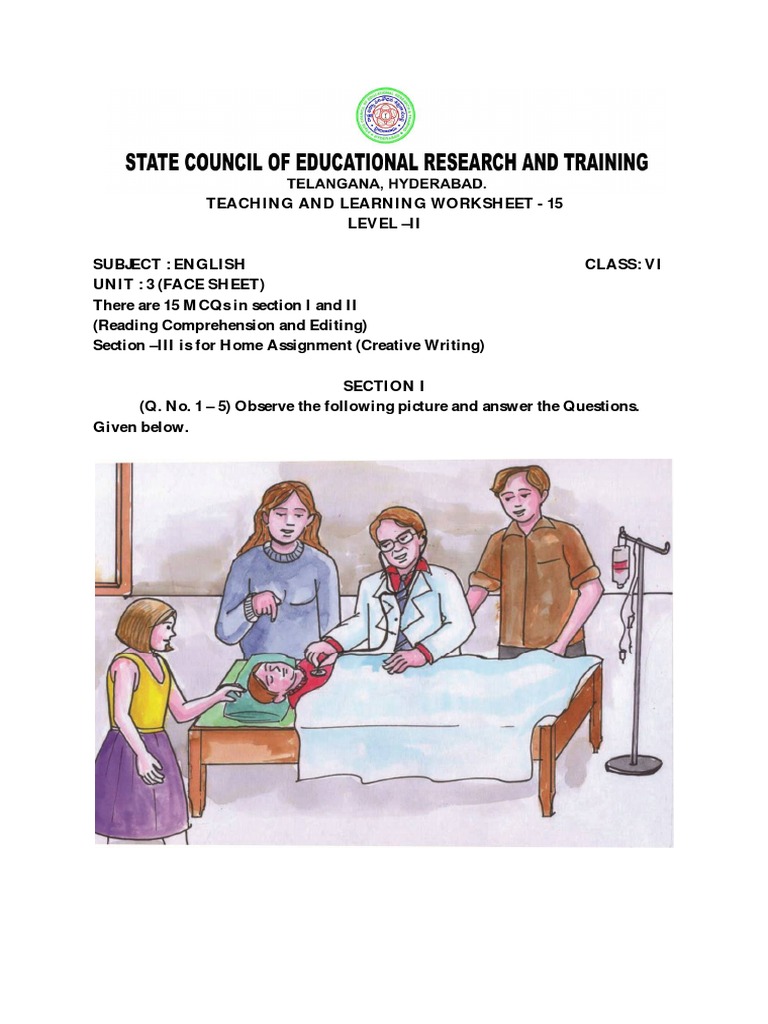 6th Class ENGLISH Worksheets | PDF | Reading Comprehension | Teachers