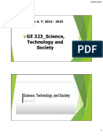 GE 323 - Science, Technology and Society - Module 1 - 2nd SY2022-2023