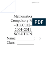Combined Solution (HKCEE2004 2011)