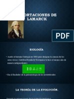 Aportaciones de Lamarck Bioquimica