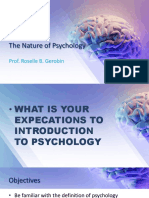 CHAPTER 1- NATURE OF PSYCHOLOGY