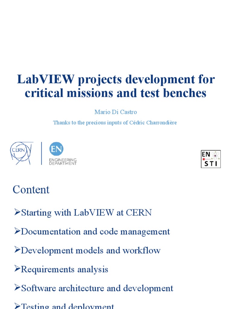 LabVIEW Projects Developmentv5 | PDF | Software Testing | Documentation