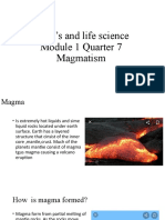 Earth's and Life Science Module 1 Quarter 7 Magmatism