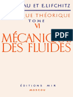 Landau, Lifchitz - Physique Théorique Vol 06 - Mécanique Des Fluides - Mir - 1971